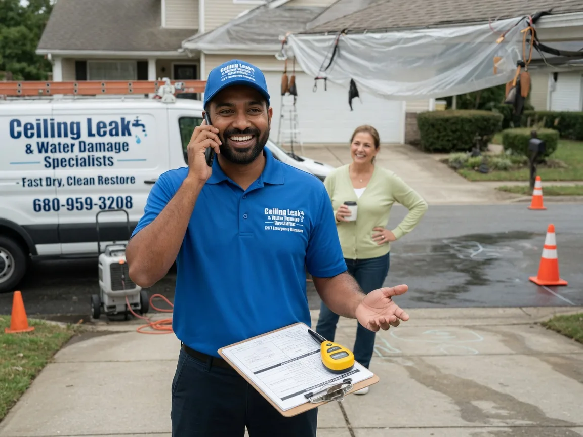 Ceiling Leak Cleanup Madill, OK FAQs